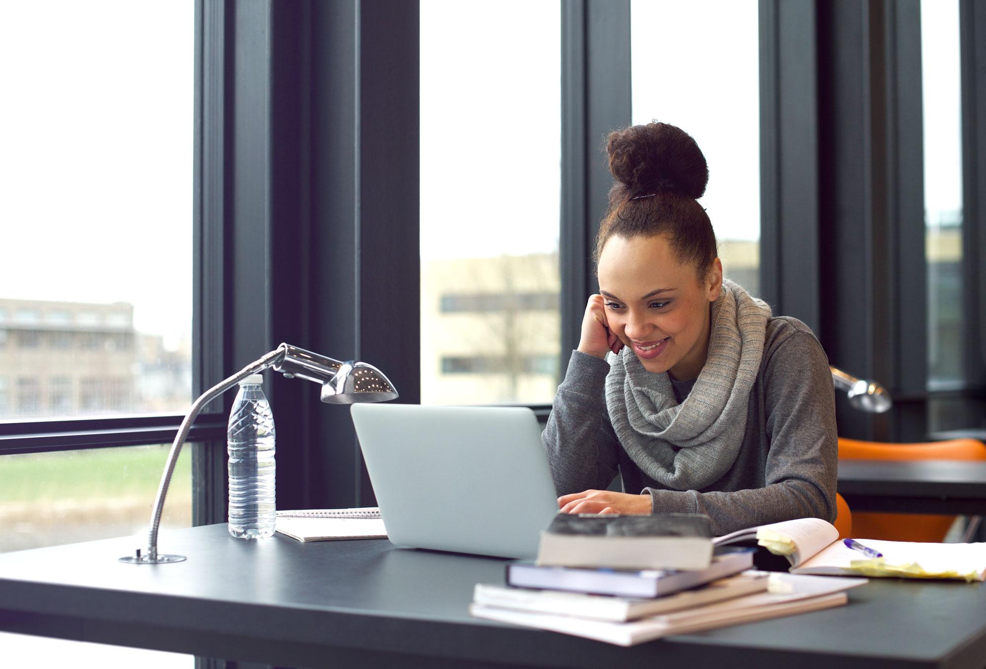 Woman on a Laptop